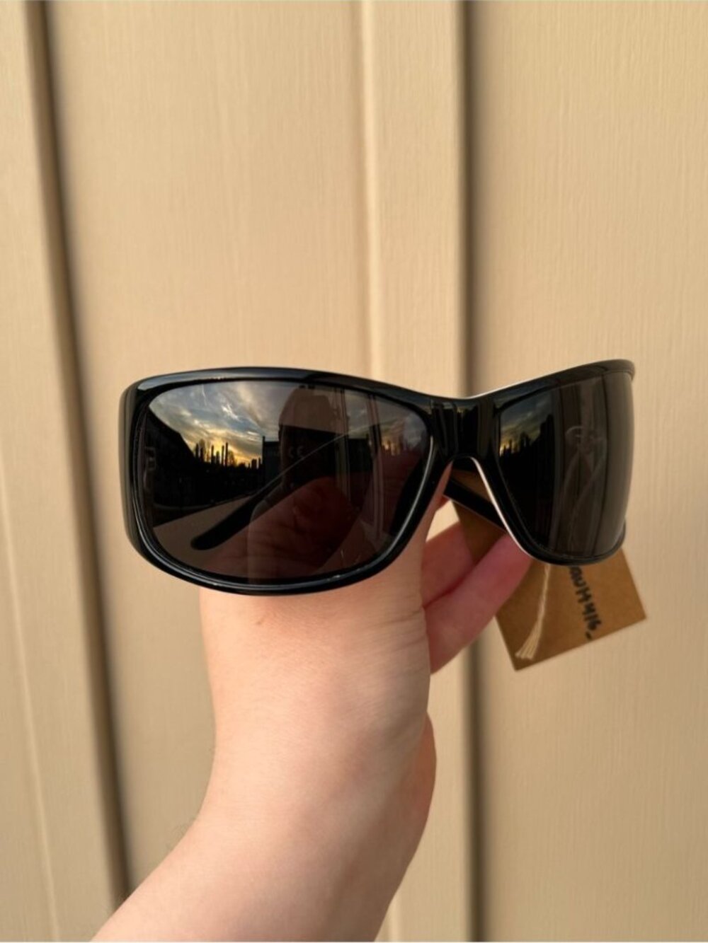 Just Cavalli Y2K Black and White Logo Oversized Sunglasses - Picture 6 of 9